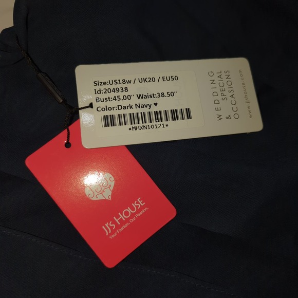 NWT JJ's House Wedding Dress Blue Women's 18W - Picture 4 of 4